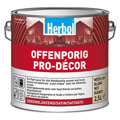 Offenporig Pro-Décor, prodyšná lazura na dřevo s UV filtrem